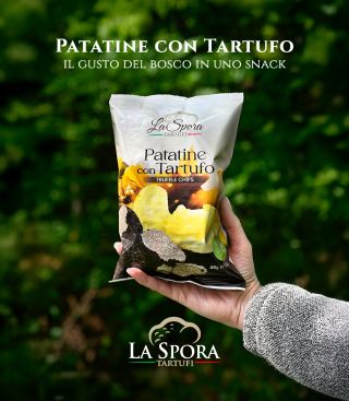 Objev chuť luxusu v každém křupnutí! ✨ Chipsy s lanýžem od La Spora Tartufi spojují jemnou lanýžovou vůni s dokonale...